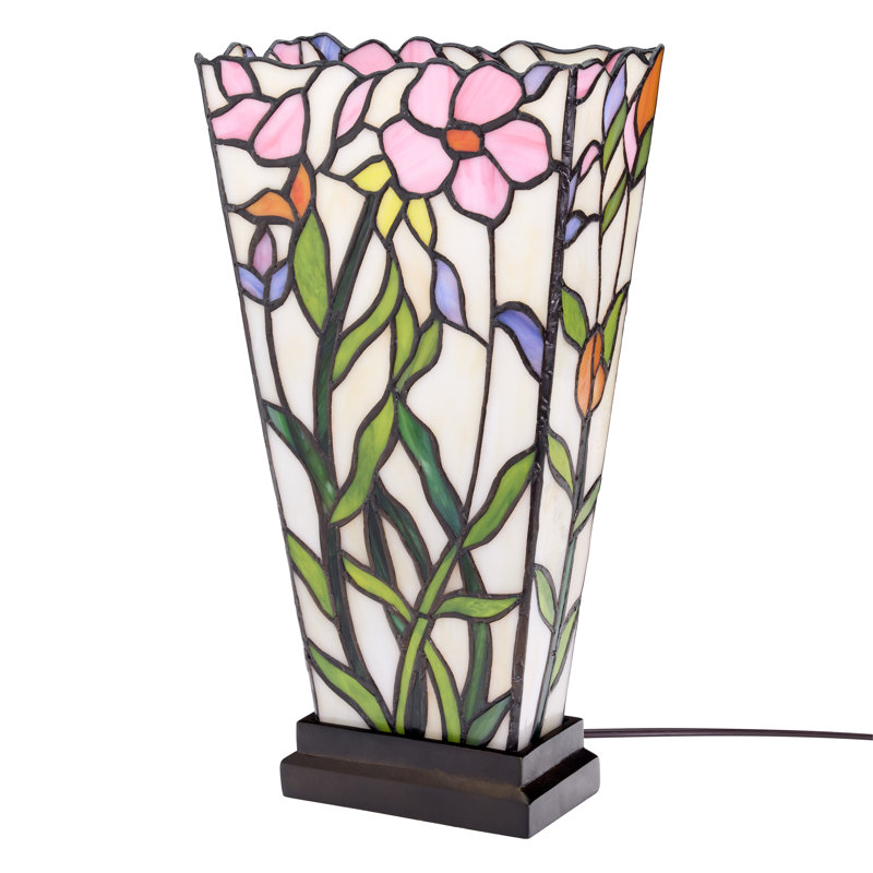 Lampe de table en verre coloré 15,5 "H Yara