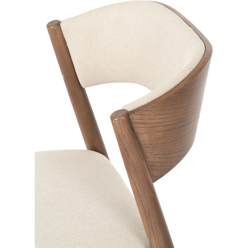 47cm H Polyester Blend Upholstered Upholstered Back Accent in Brown