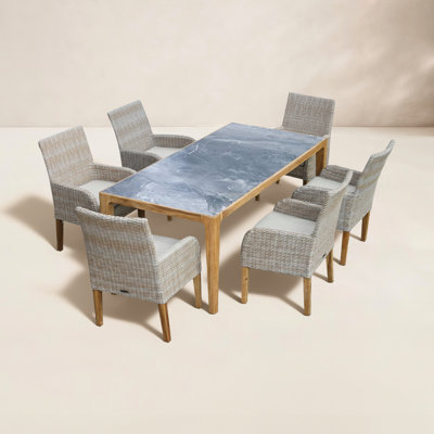 Akiva 38" Sunbrella® Patio Dining Set