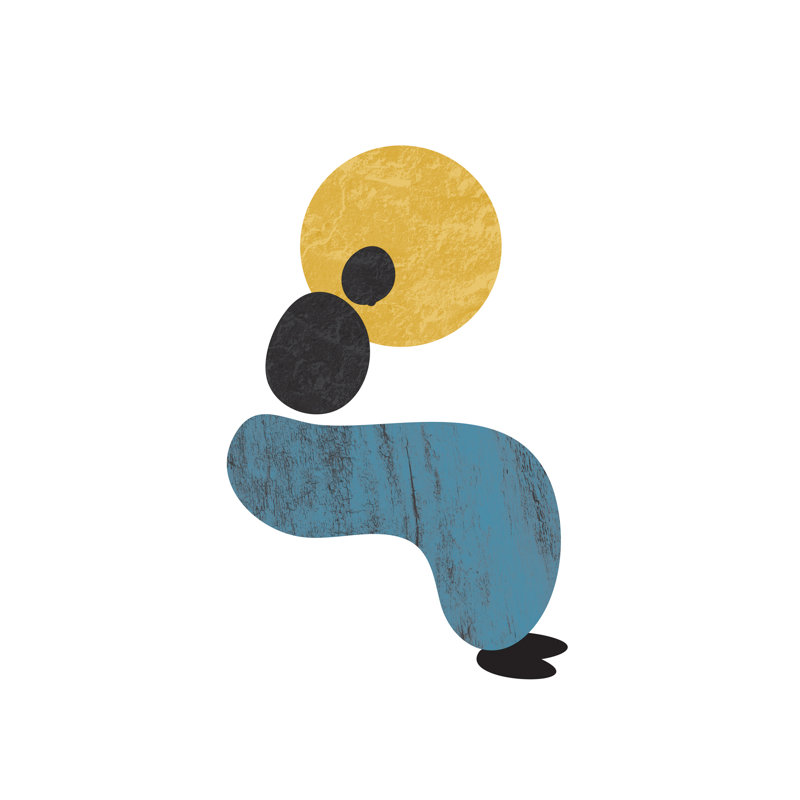 « abstract lady » par flatowl-impression sur image, H 48 po x l 32 po x P 1,5 po, Toile tendue