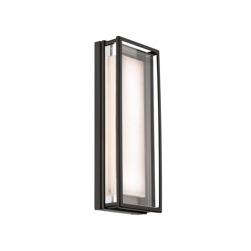 Beech 3500K Dimmable LED Outdoor Wall Light With Color Temperature Switch from 2700K/3000K/3500K/4000K, Weather Resistant Powder Coated Finish