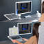 Single Monitor and Laptop Desk Mount-96874947