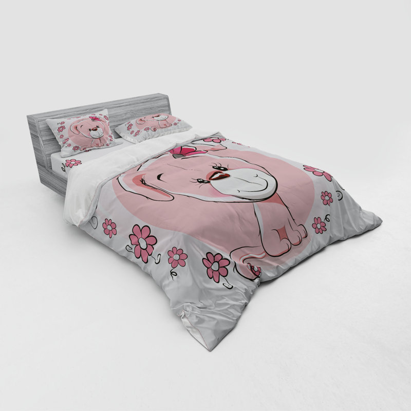 Polyester Floral Duvet Cover
