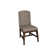 Angelyka Linen Upholstered Side Chair in Brown