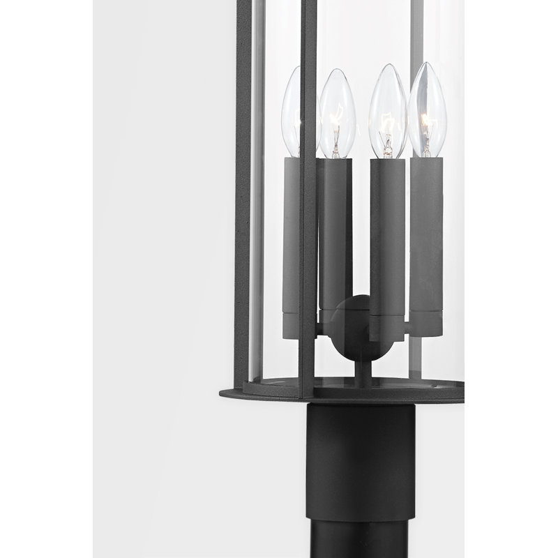  Black 1 -Light 21.75'' H Hardwired Lamp Post (Full)