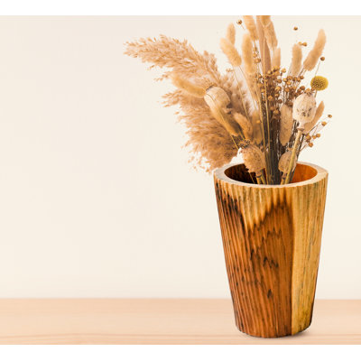 Crettie Handmade Wood Table Vase