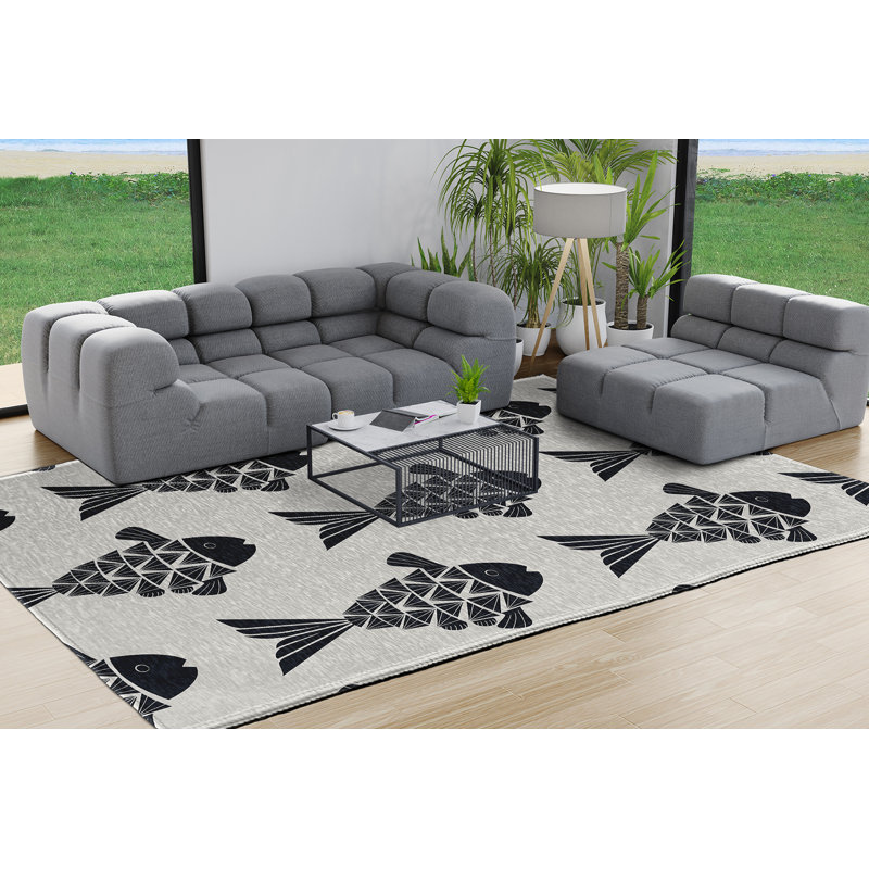 Labady Chenille Indoor Rug, Rectangle 8' x 10'