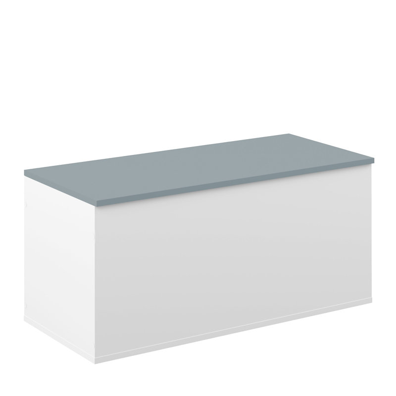 Alcesta  Storage Bench, White/Grey