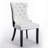 5-pieces 63" Rectangular Faux Marble Dining Set with Button-Tufted Upholstered Chairs-1679121964-1679121965