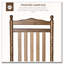 Chaise berçante en bois à haut dossier Outsunny-18122429