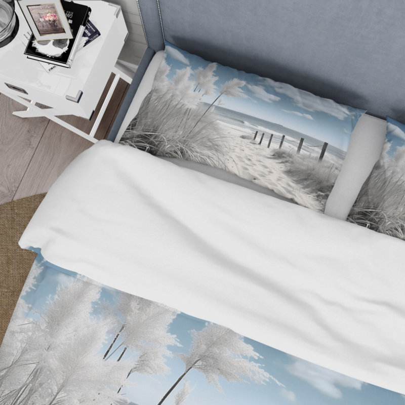 Ensemble de housse de couette en microfibre / polyester Beach Seascape Dreams Path II