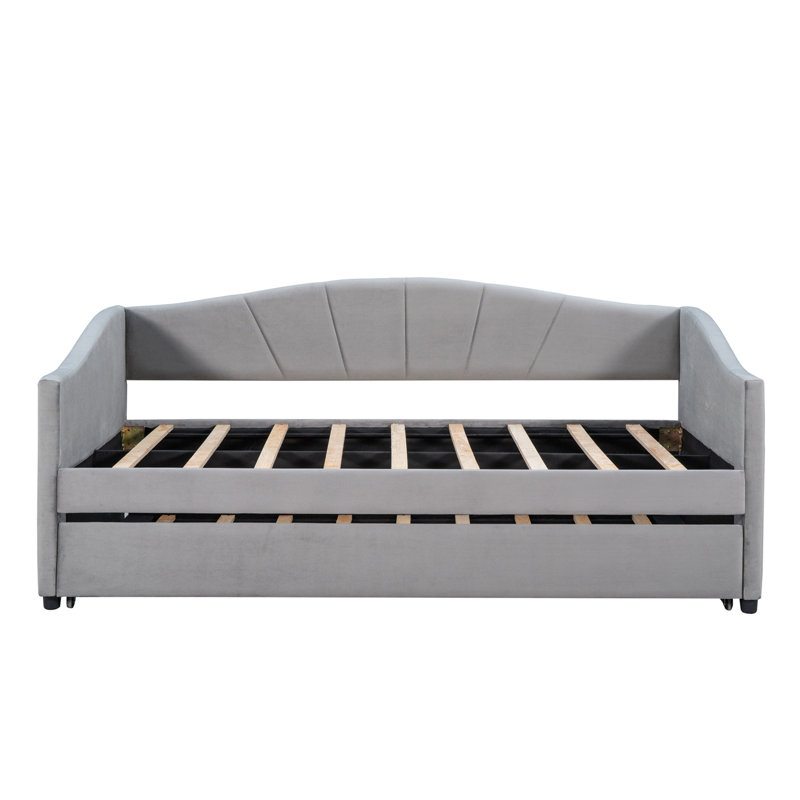 Daybed With Trundle, Gray