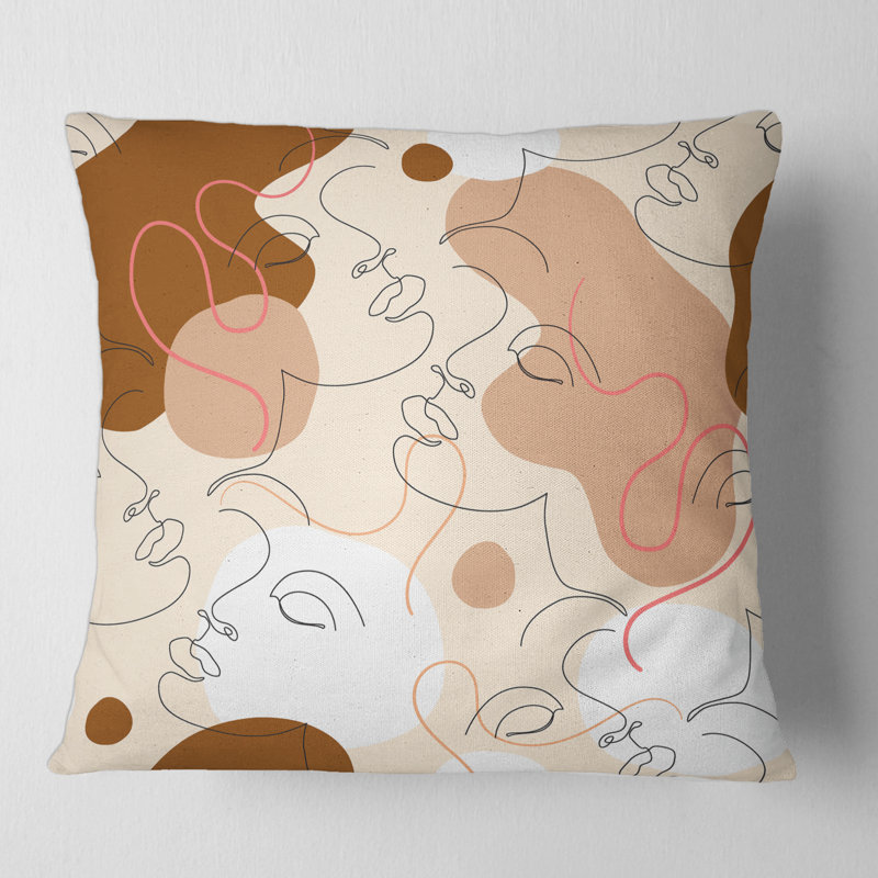 Housse de coussin carré et insert, 18" x 18"
