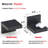 7-Pack Small Floating Shelves For Wall , Plastic Black Shelf 4 Inch Display Ledges Room Decor, Mini With 2 Types Of Installation (Adhesive Or Screw)