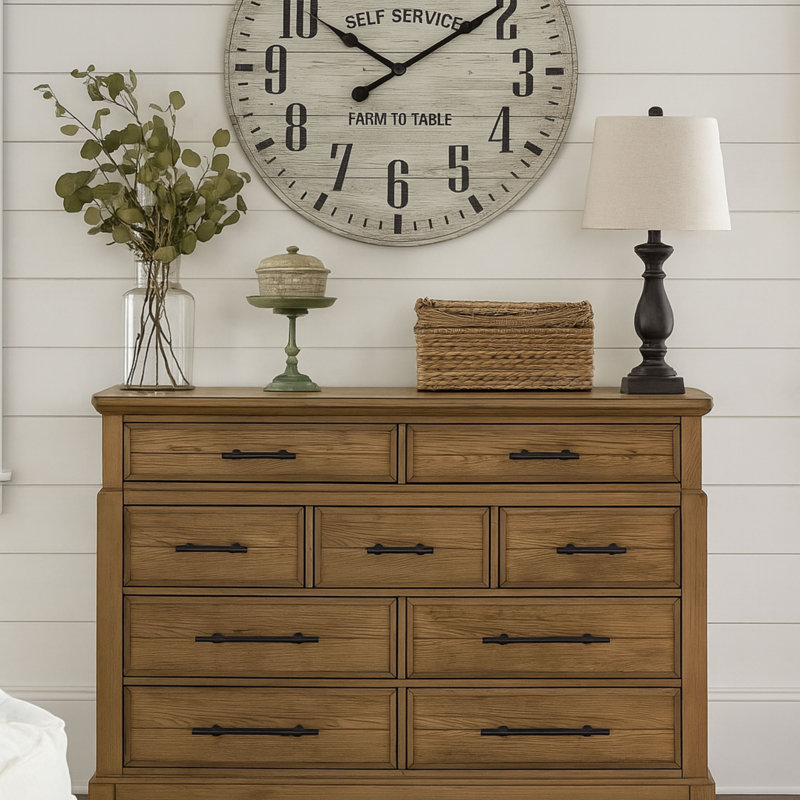 Commode 9 tiroirs - Finition caramel
