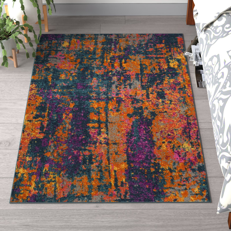 Tapis abstrait Christa, Rectangle 4 pi x 6 pi
