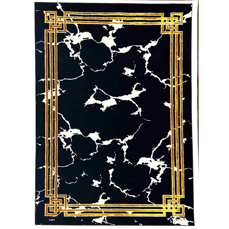 Tapis Carleen 1114 - noir, Tapis de couloir 2 pi 7,5 po x 7 pi 10,5 po