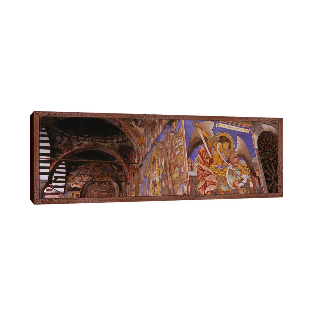 Low Angle View Of Fresco On The Walls Of A Monastery, Rila Monastery, Bulgaria by Panoramic Images - Panoramic Gallery-Wrapped Canvas Giclée on Canvas