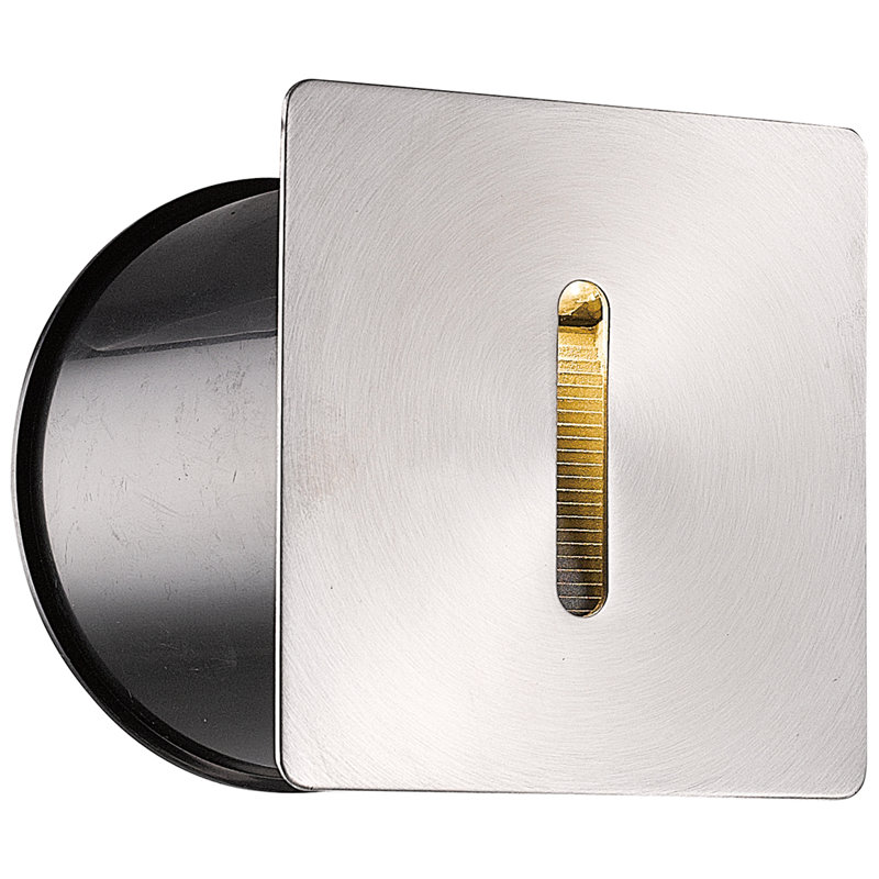 Black Stainless Steel Integrated LED Outdoor Wall Light