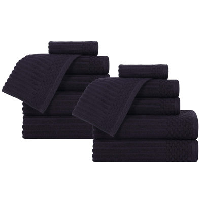 Ruvins 12 Piece 100% Cotton Towel Set