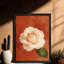 «Black», peinture florale rétro encadrée noire: roses neutres, impression d'art mural, impression sur le thème de la Saint-Valentin-1859639407