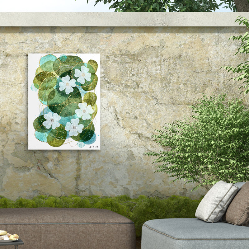 Toile d'extérieur Jocelyn Benford Lily Love, 14" H x 19" W