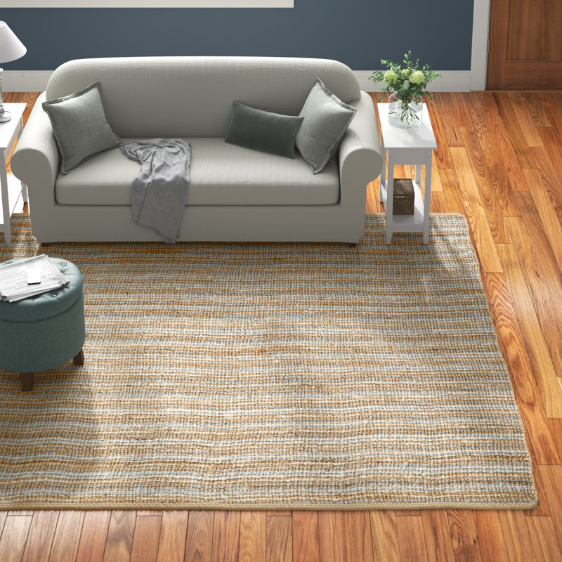 Tapis gris / naturel Alda, Rectangle 4 pi x 6 pi