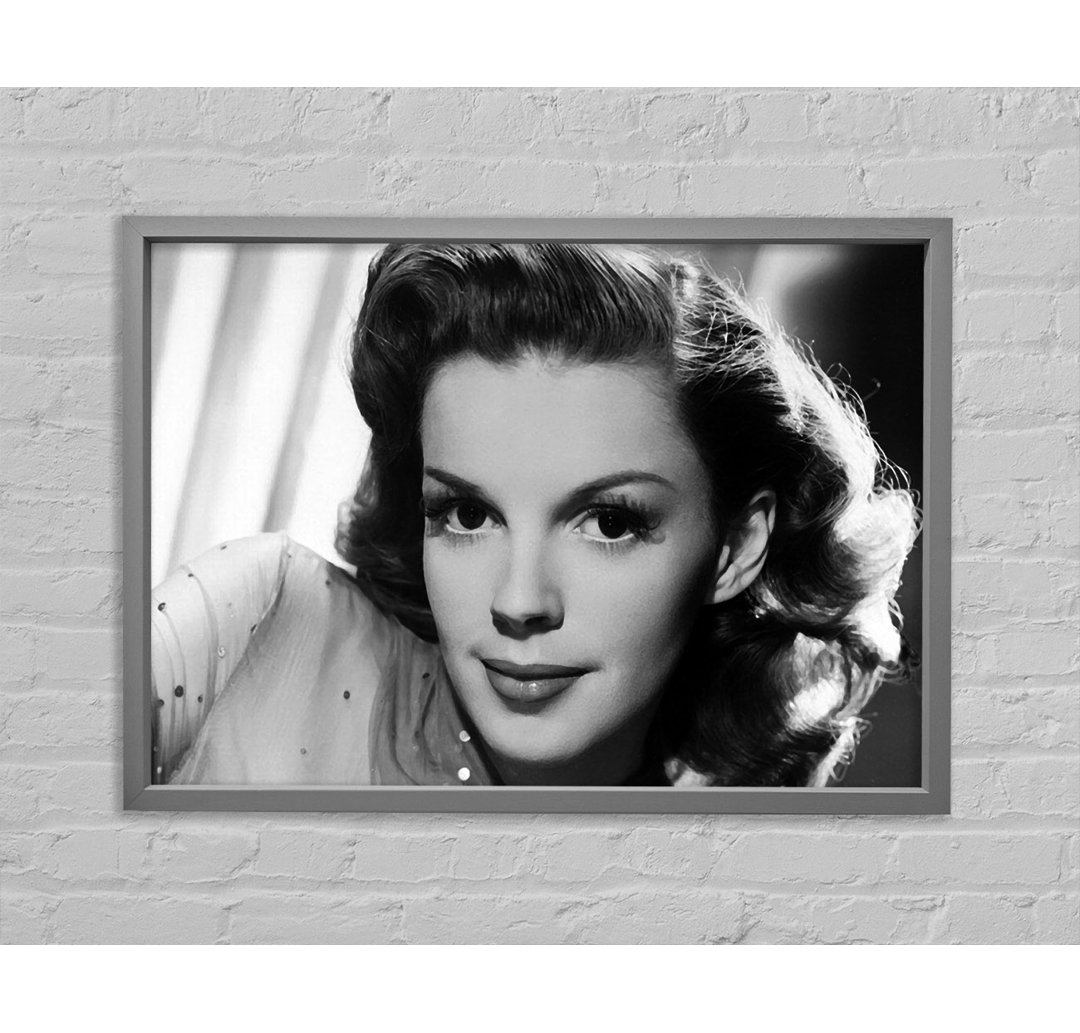 Judy Garland Retro - Einzelner Bilderrahmen Kunstdrucke auf Leinwand