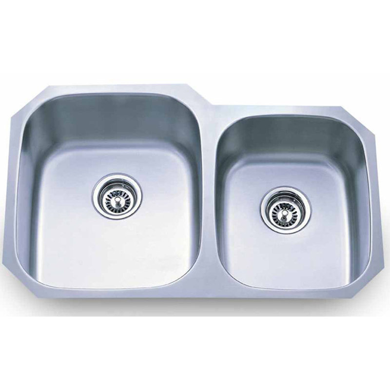 Dowell 20'' W Double Bowl Stainless Steel Undermount Kitchen Sink