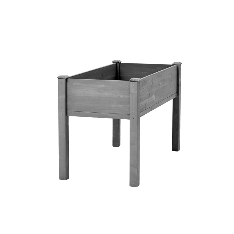 48X24x30 Inch Raised Garden Bed With Legs, Elevated Wooden Planter Box For Outdoor Plants Flowers Fruits Vegetable Herb Growing