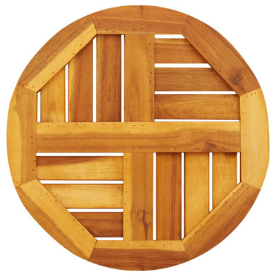 Vidaxl Table Top Round Solid Wood Acacia