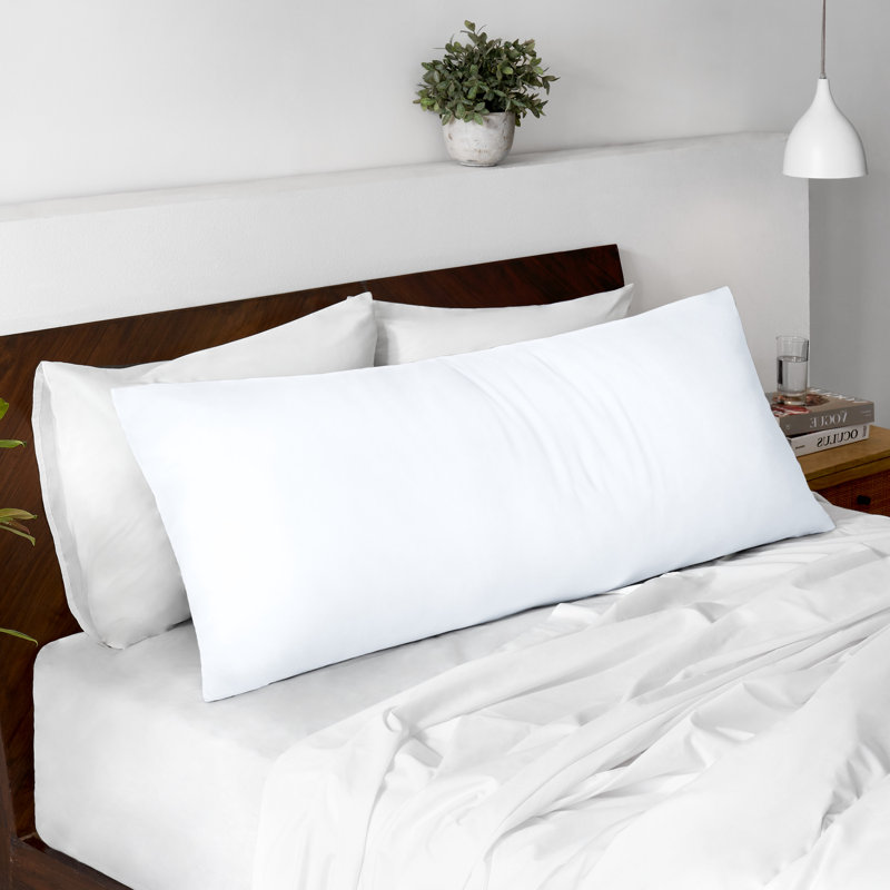 Taie d'oreiller pour le corps en microfibre ultra douce - Fermeture à glissière, Blanc