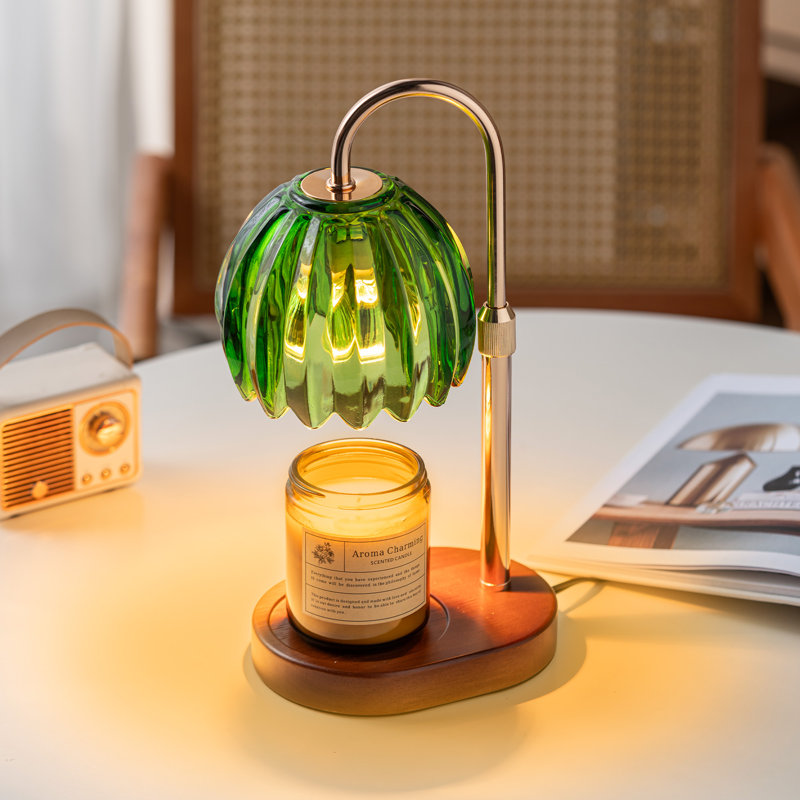 Lampe à bougie avec gradateur réglable en hauteur pour la maison, Vert