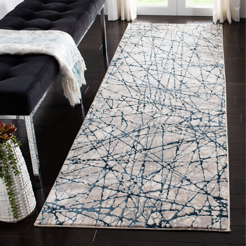 Ayaz Performance Abstract Rug, Runner 2'7" x 8'
