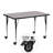 Goddard Mobile 24''W x 48''L Rectangular HP Laminate Activity Table - Adjustable Legs-12526310-40433198