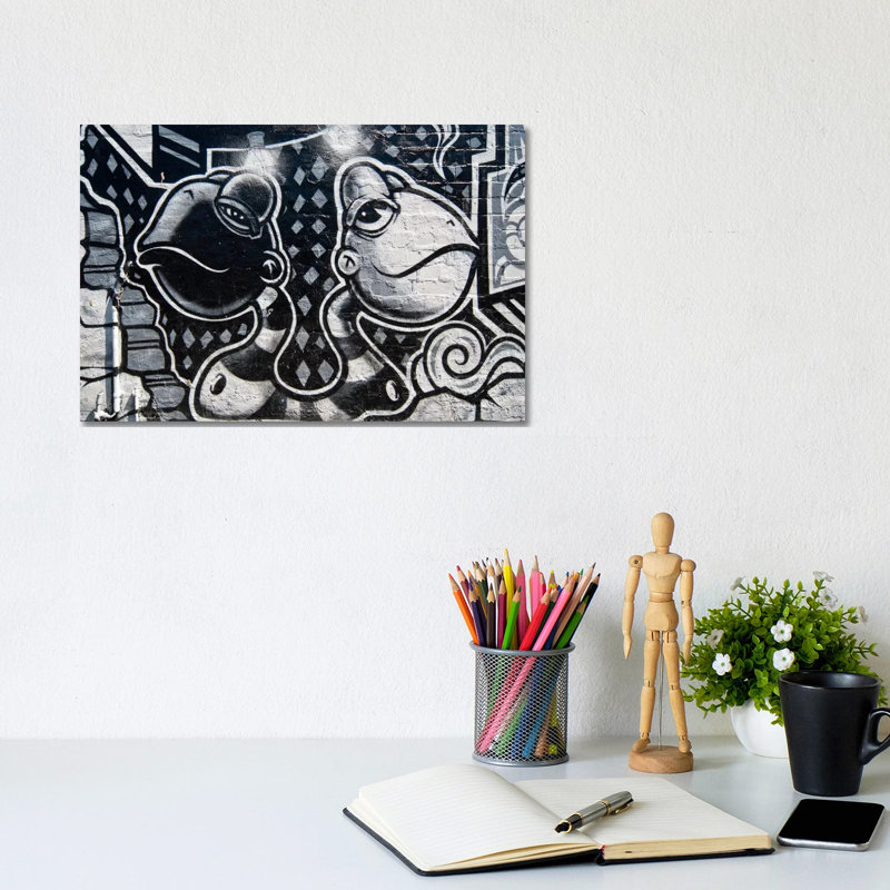Two Heads Are Better Than One by Unknown Artist - Wrapped Canvas Painting, 20.32 cm H x 30.48 cm W