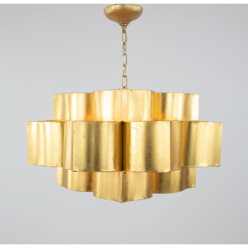 Lana 8 - Light Chandelier, Gold
