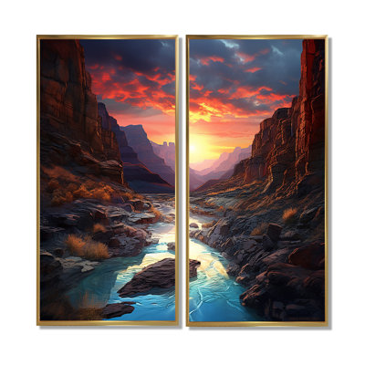 Canyon Canyon Sunset I - Art mural traditionnel
