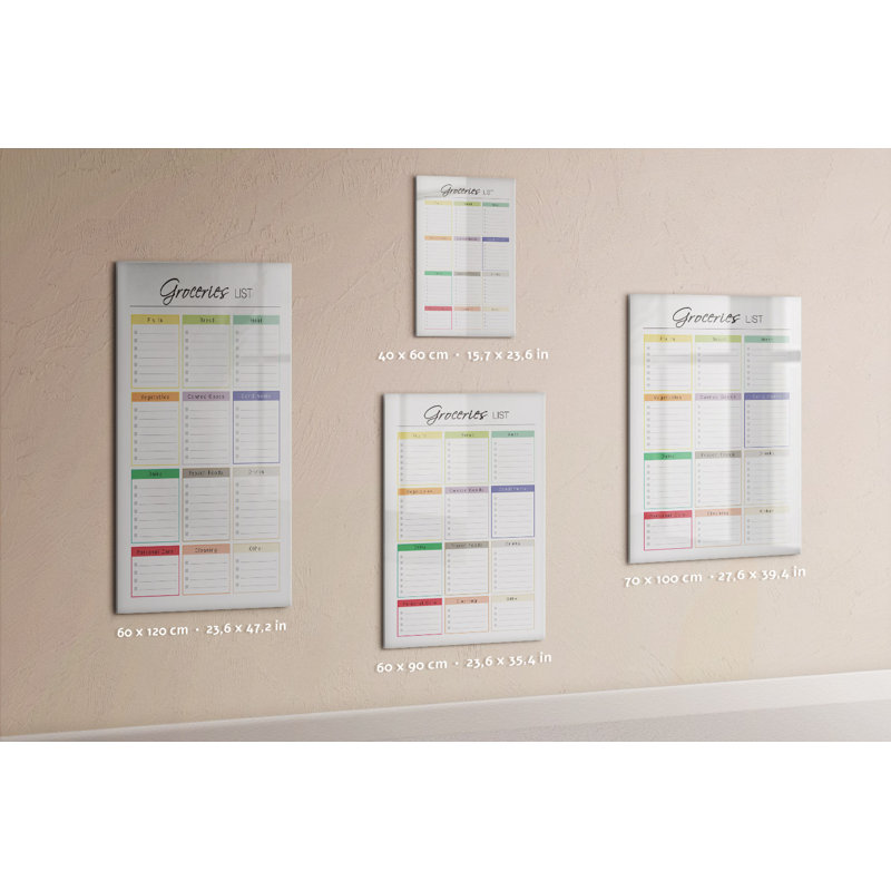 Magnetic Glass Dry Erase Board