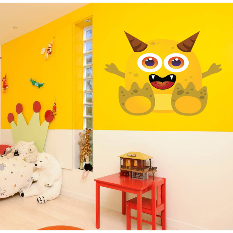 Décalcomanie murale Monster Funny Monster, H 46 po x l 60 po x P 1,9 po