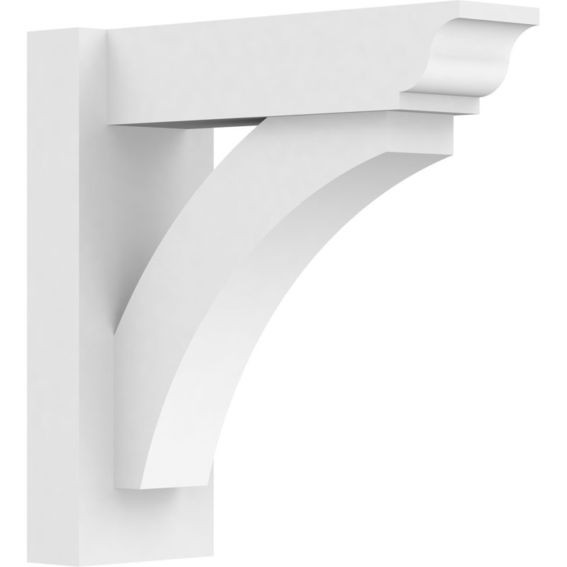 L 5 po x P 14 po x H 14 po Thorton de qualité architecturale en PVC avec extrémités traditionnelles, L 5 po