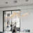 1-LED chrome dimmable transparent crystal Chandeliers
