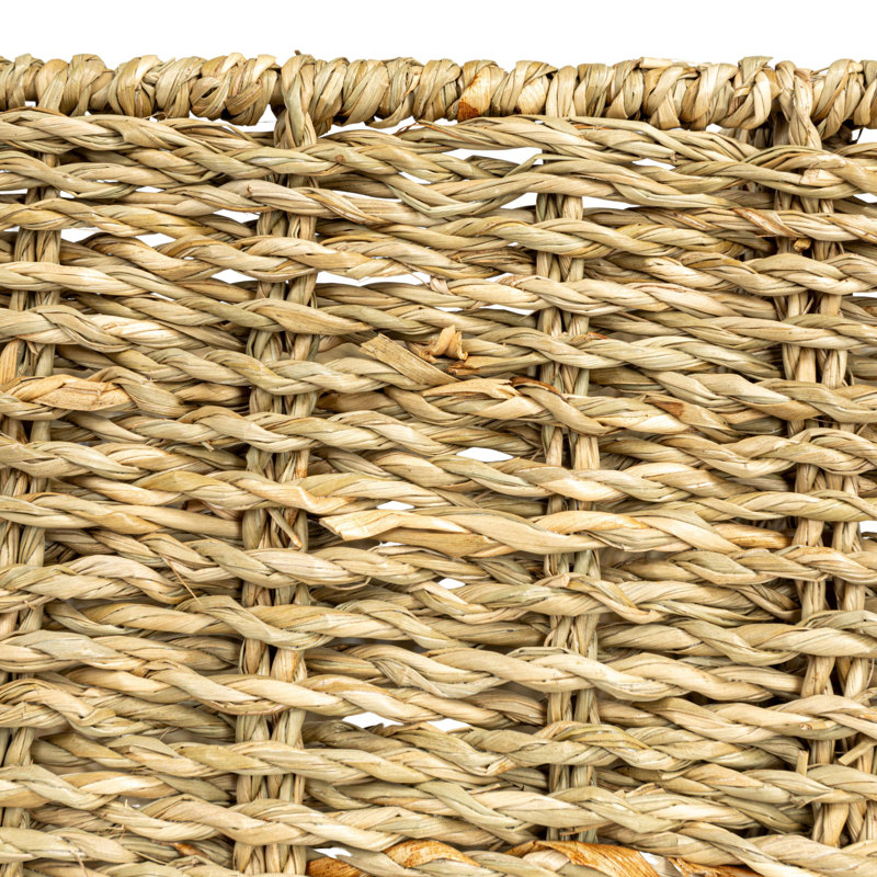 Natural Hand-Woven Seagrass Sectional Tray, Natural