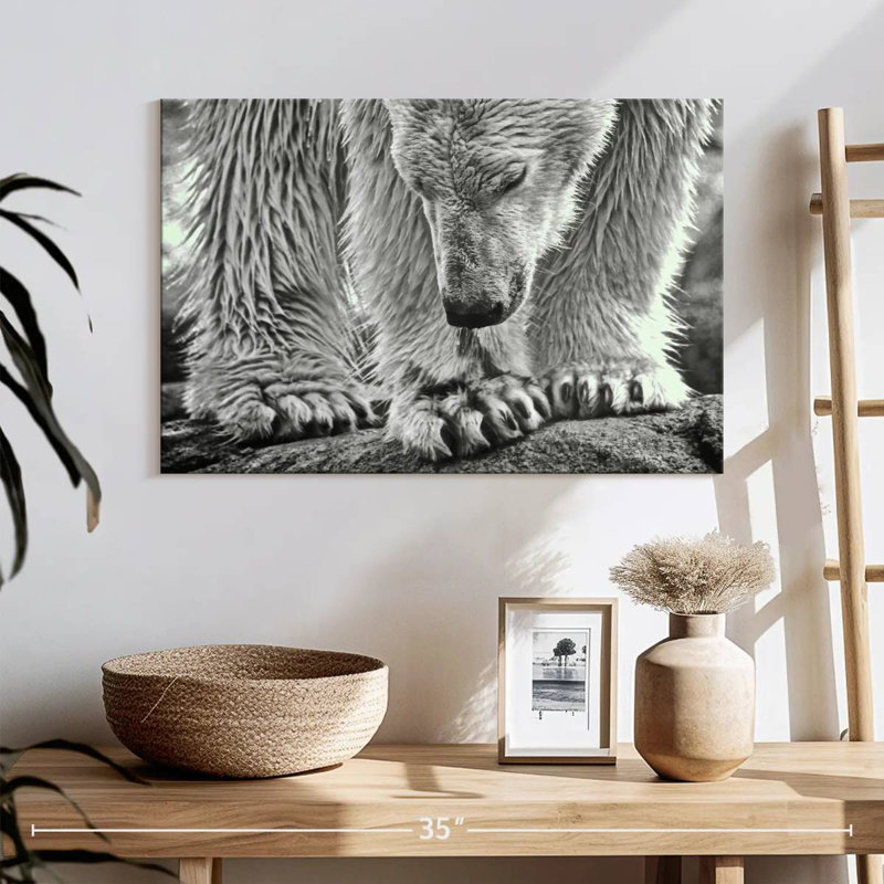 Brampt Wet Polar Bear, 16" H x 24" W