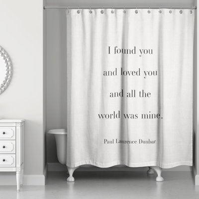 Rideau de douche All the World Was Mine