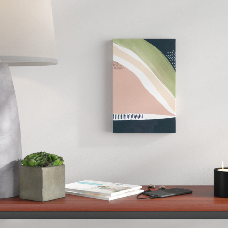 Simple Marks IV by Regina Moore - Painting Print, 30cm H x 20cm W, Wrapped Canvas