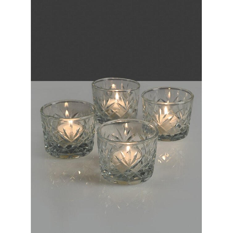 Glass Tabletop Candle Accessories (Set of 12) Mercer41 Color: Gold, Size: 4.4 H x 8.7 W x 11.2 D