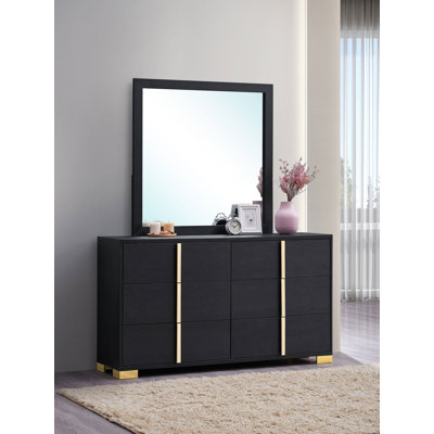 Jelissa 58.5" W 6-Drawer Dresser