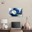 «Azure Azure», art mural bleu et doré par Art Remedy, impression acrylique encadrée 24 x 16-819531381-819531385