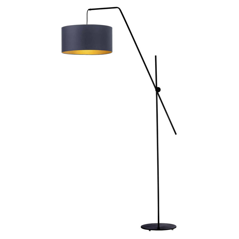 Encinas 176 H cm Task Floor Lamp, Blue, Black